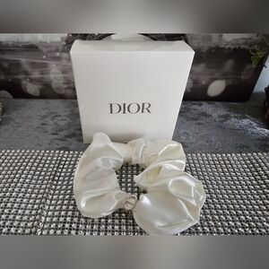 Dior Beauty Ivory Hair Scrunchie-NIB